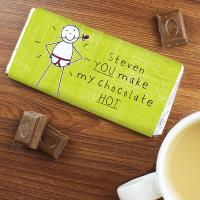 Personalised Purple Ronnie Make My Chocolate HOT Chocolate Bar Extra Image 2 Preview